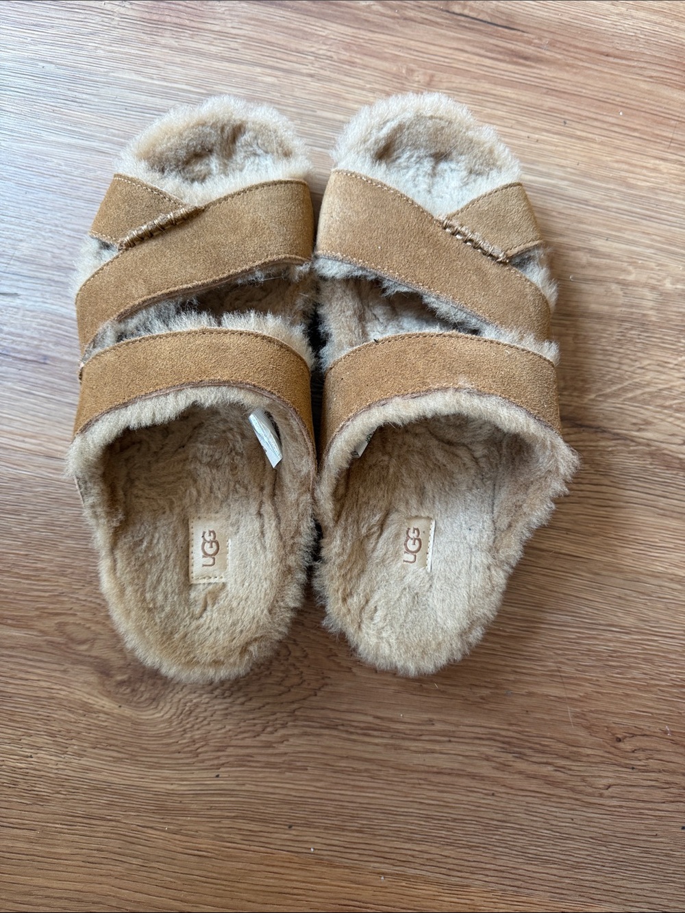 UGG Women’s Chestnut Fuzz Sandal - Cozy Shearling Slide